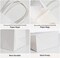White Paper Bags with Handles Bulk 8"x4.5"x10.8" 100Pcs Gift Bags Medium Size, White Gift Bags with Handles, Gift Bag Bulk for Retail, Party, Shopping, Merchandise